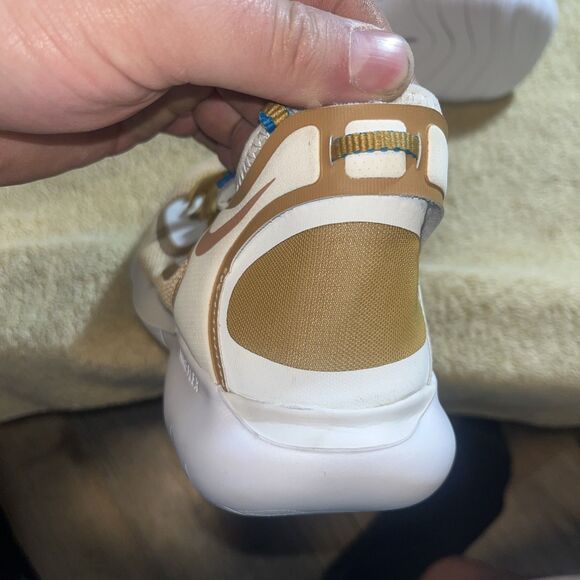 Nike Flex Size 10 Running Shoe Promo Sample Mustard Brown White main image 7
